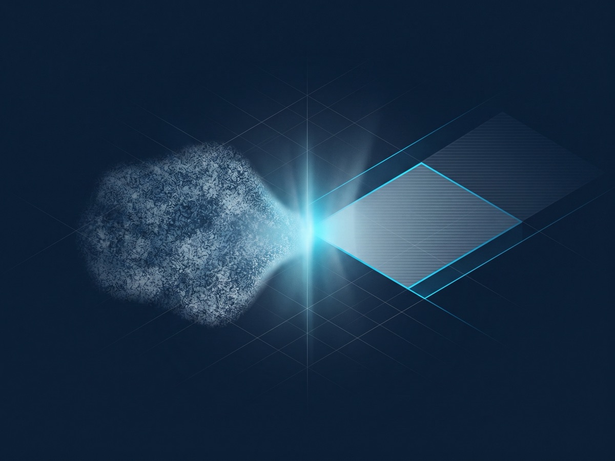 An abstract illustration of light gradients and tonal transitions forming a mood.